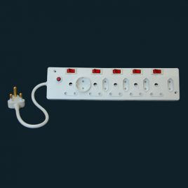 Premier Housewares 10 WAY ELECTRICAL MULTI ADAPTOR WITH ILLUMINATING ON LIGHTS - Product Code 406