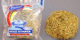 Premier Housewares - BRASS PLATED SCOURER - Product Code 8132