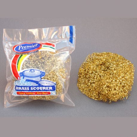 Premier Housewares - BRASS PLATED SCOURER - Product Code 8132