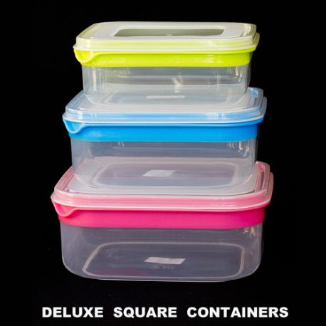 FOOD CONTAINERS DELUXE - SQUARE