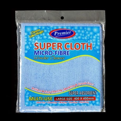 Micro Fibre Cleaning Cloth (40 X 40 cm) Assorted Colours (Bulk or printed pack) - Product Code 754